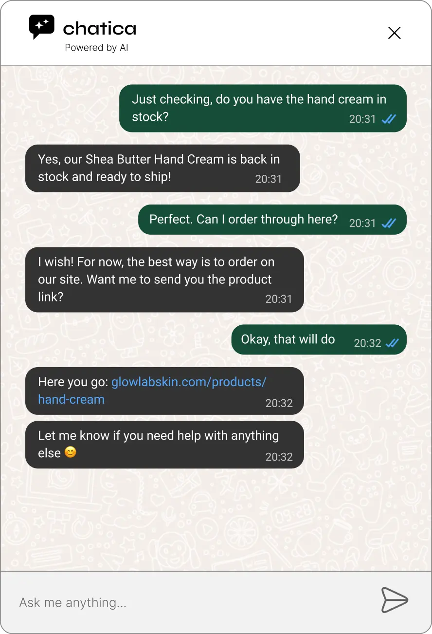 Engage brilliantly on every channel chat preview